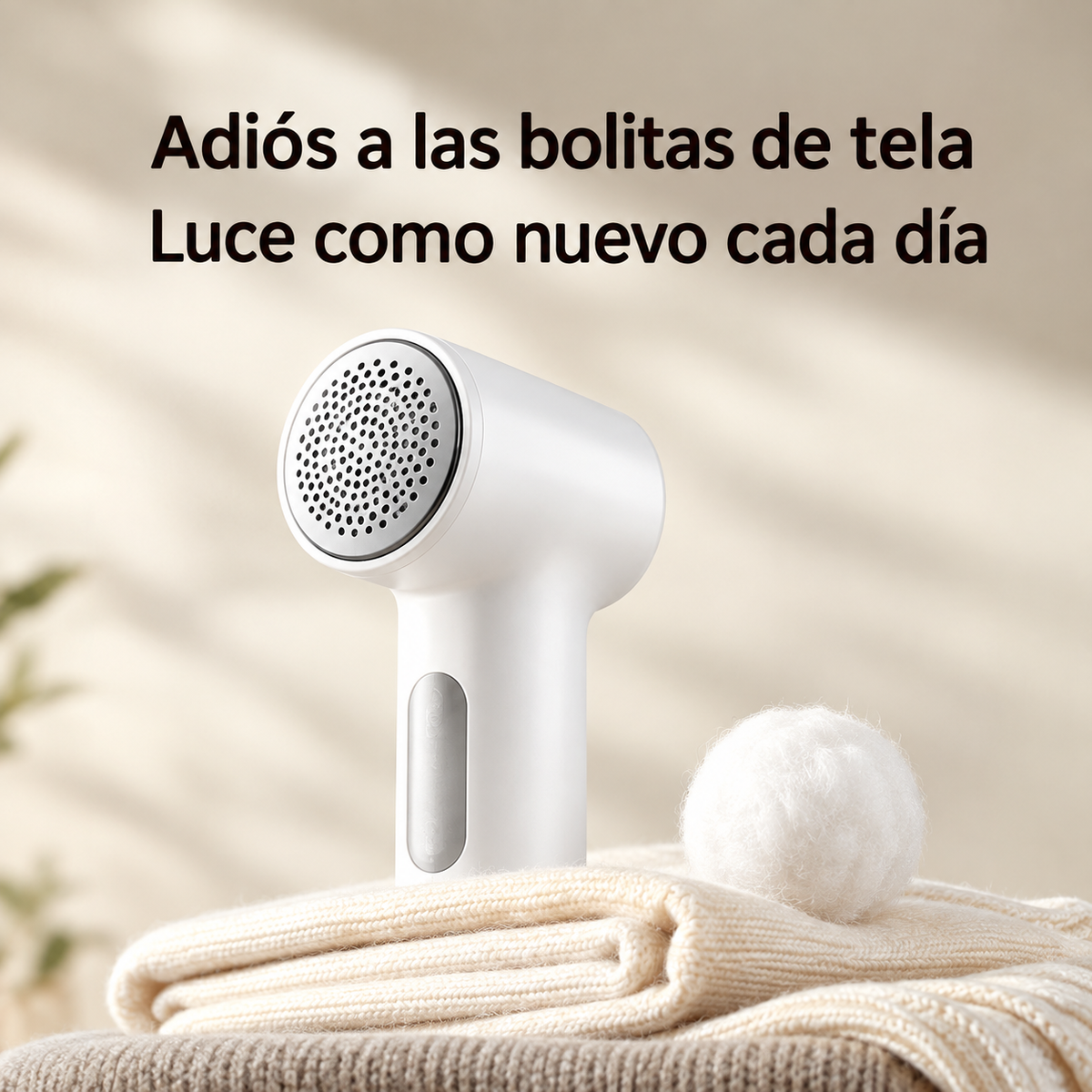 Removedor de Pelusas, Afeitadora de Ropa, 6 Cuchillas, Recargable USB