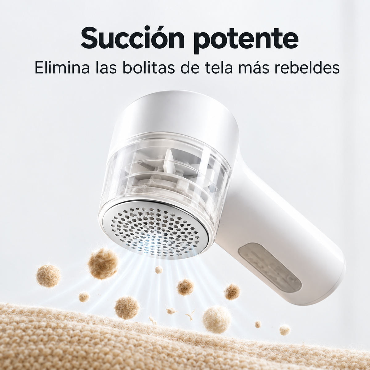 Removedor de Pelusas, Afeitadora de Ropa, 6 Cuchillas, Recargable USB