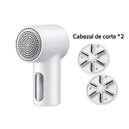 Removedor de Pelusas, Afeitadora de Ropa, 6 Cuchillas, Recargable USB